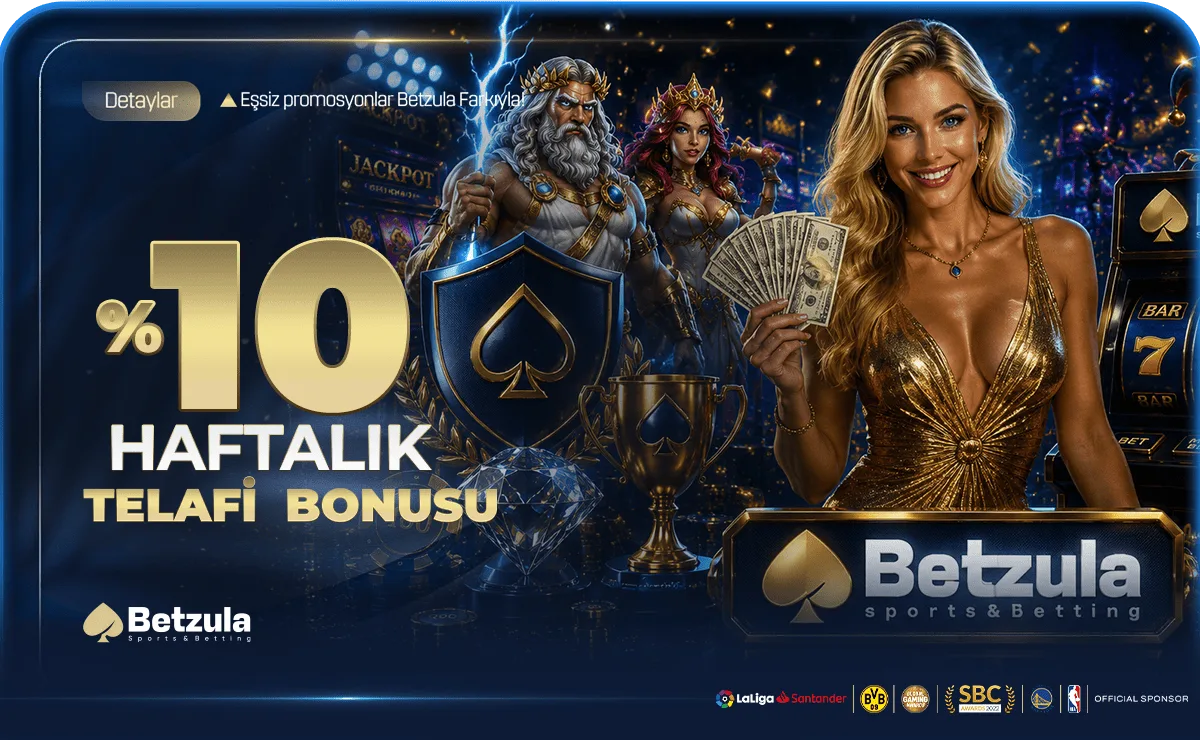 Betzula %10 Haftalık Telafi Bonusu kampanya görseli