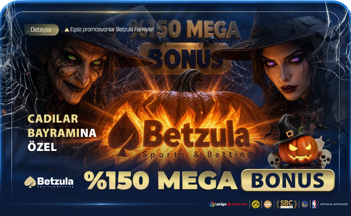 Betzula Cadılar Bayramına Özel %150 Mega Bonus kampanya görseli