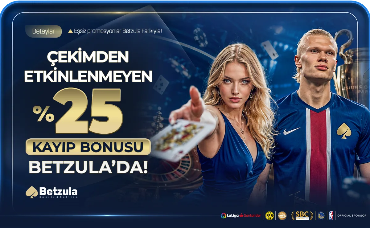 Betzula Çekimden Etkilenmeyen %25 Kayıp Bonusu kampanya görseli