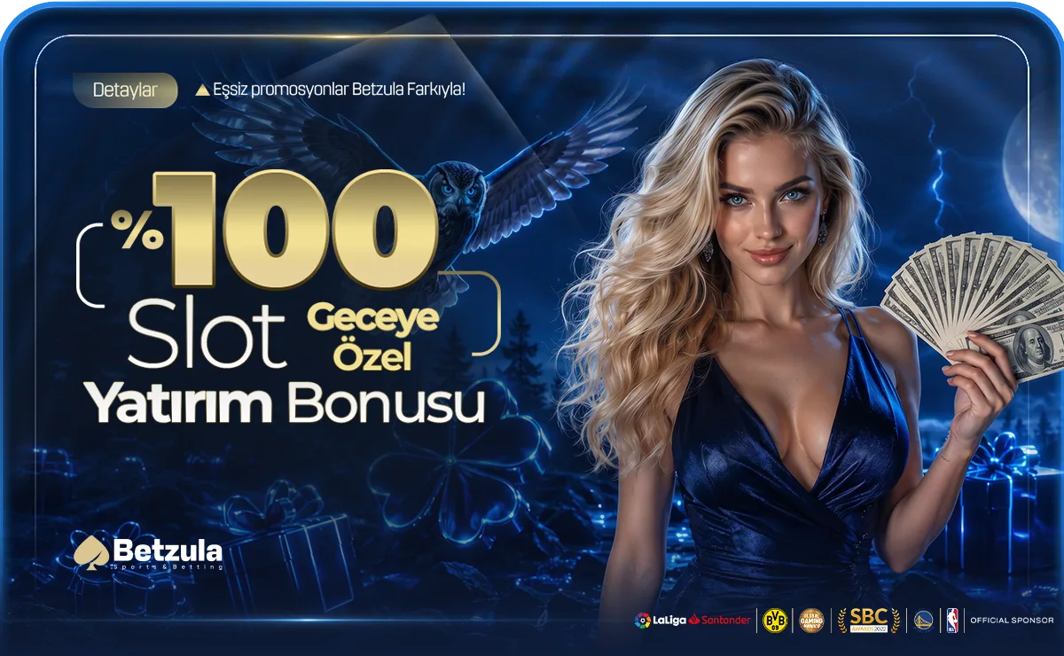Betzula Geceye Özel %100 Slot Yatırım Bonusu kampanya görseli
