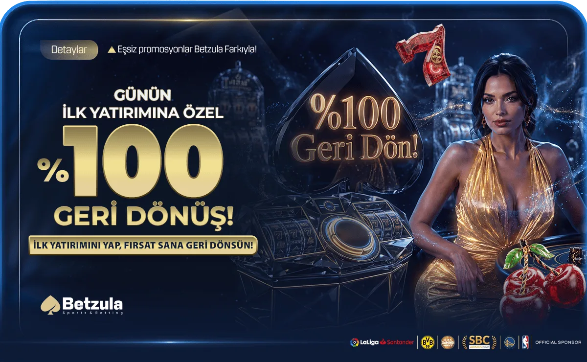 Betzula Günün İlk Yatırımına %100 Geri Dönüş Bonusu kampanya görseli