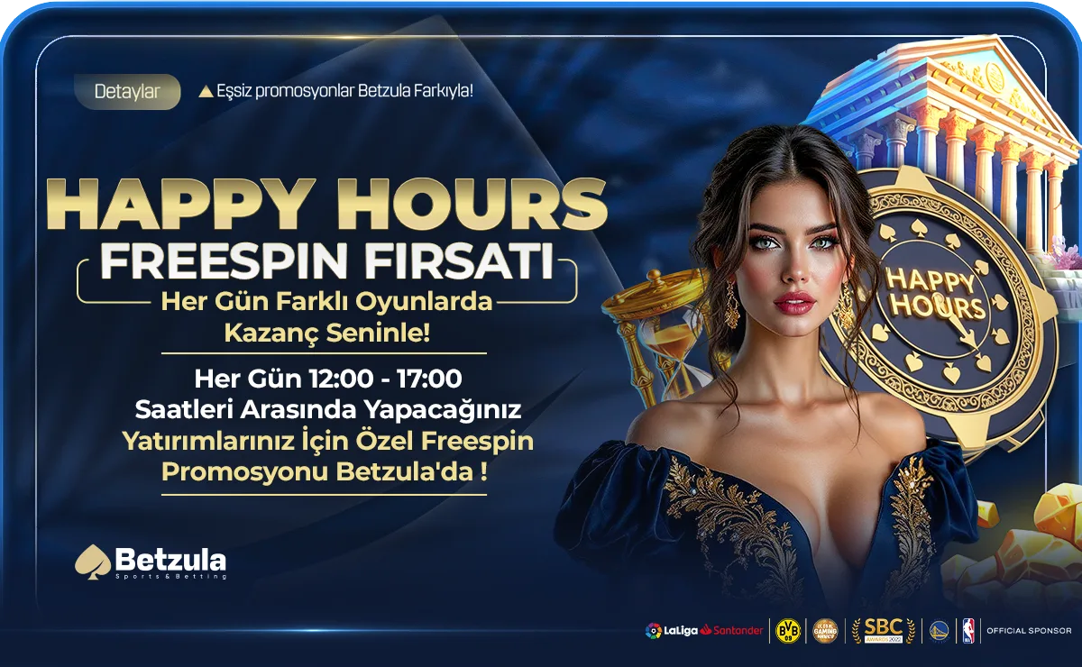 Betzula Happy Hours Freespin Fırsatı kampanya görseli